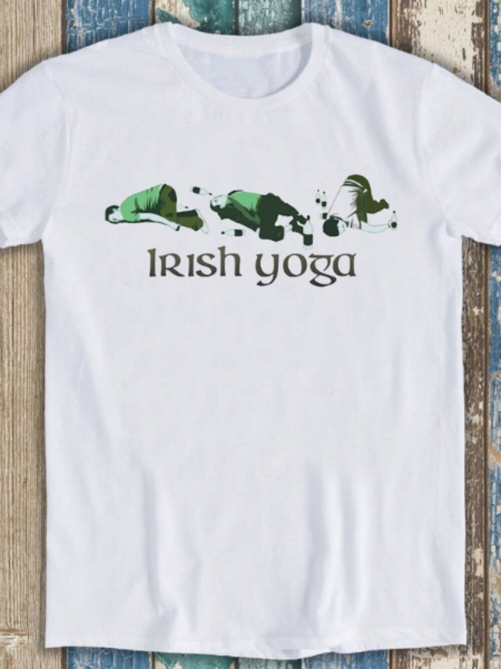 Irish Yoga Fitness Drinking T S Shirt
